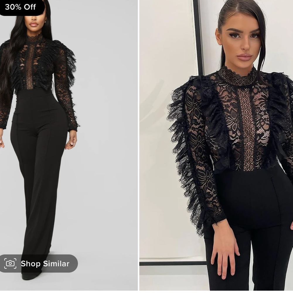 In My Shadow Lace Jumpsuit